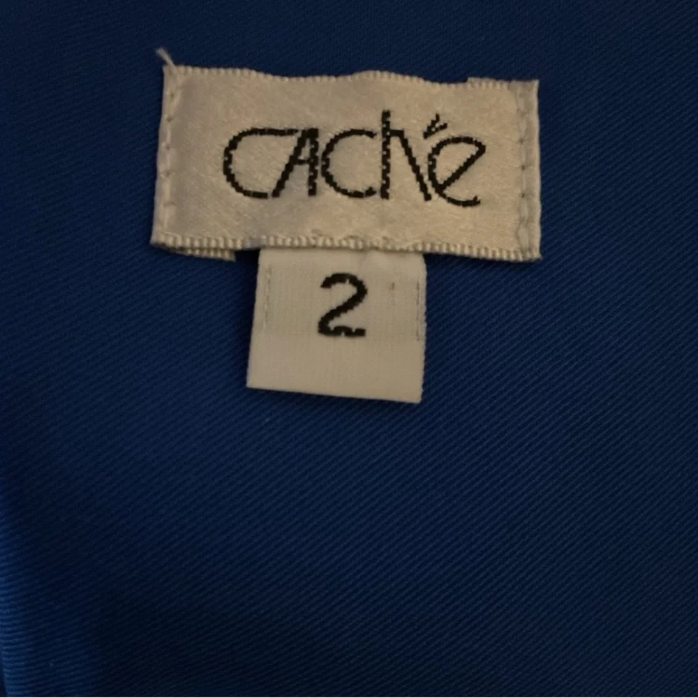 Cache Vintage Blue Mini Skirt in Size 2 y2k work